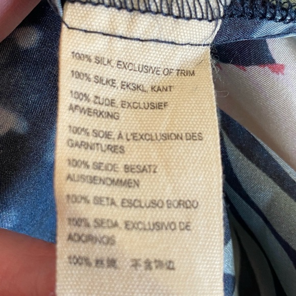 Johnny Was Annia Printed Silk V-Neck Kimono Sleeve Midi Dress Sz XL - Picture 12 of 16